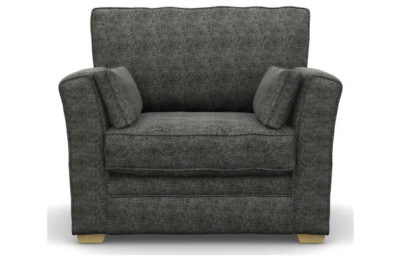 Heart of House Malton Fabric Cuddle Chair - Grey